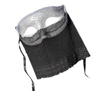 LIbgiubhy Demi visage vénitien pour bal masqué, Halloween, Mardi Gras, fête avec voiles