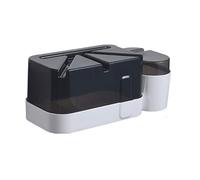 LIbgiubhy Étagère de salle de bain sans perçage, facile à installer, porte-serviettes et support de rangement antirouille pour la cuisine