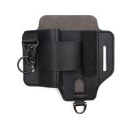 LIbgiubhy Étui de ceinture en cuir avec porte-clés et clip pour stylo, outils tactiques, étui multifonction en cuir, organiseurs de ceinture