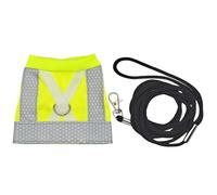 LIbgiubhy Gilet imperméable pour animaux de compagnie avec laisse confort pour calopsittes perroquets oiseau tenue costume volant vêtements réfléchissants