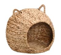 LIbgiubhy Hamac en rotin pour animal domestique, chaton, maison de repos anti-griffures à suspendre Hamac Literie Petite fourniture