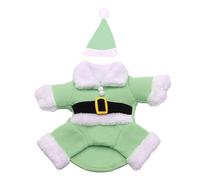 LIbgiubhy Joli costume de Père Noël pour chien et chapeau pour fête de Noël Chapeau Festival Pet Cosplay Costume Fournitures de vacances