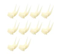 LIbgiubhy Lot de 10 fourchettes à oiseaux pour nourriture, cage à oiseaux, pour perroquets, brochettes de friandises, outil d'alimentation pour petits oiseaux