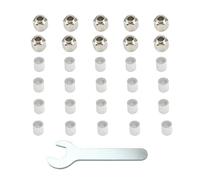 LIbgiubhy Lot de 10 pièces d'imprimante 3D - Colonne excentrique hexagonale avec 20 colonnes d'isolation rondes pour roue V - Accessoires d'impression 3D