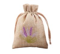 LIbgiubhy Lot de 10 pochettes en coton et lin avec cordon de serrage pour ranger des lavandes, des bijoux et des épices