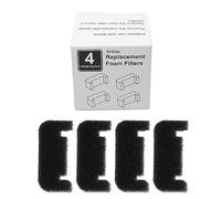 LIbgiubhy Lot de 4 filtres de fontaine pour chat - Mousse de rechange - Filtre éponge - Distributeur d'eau rond en acier inoxydable