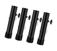 LIbgiubhy Lot de 4 rallonges de pieds de table pliables réglables en acier avec base antidérapante pour une meilleure stabilité et une optimisation de l'espace