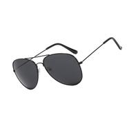 LIbgiubhy Lunettes élégantes avec protection solaire UV400 Monture en métal Verres PC Lunettes de soleil pour femmes hommes activités de plein air vêtements mode, Cadre noir gris tarte