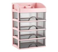LIbgiubhy Mallette de rangement de bureau multifonction avec tiroirs coulissants lisses pour fournitures de bureau et documents, usage domestique