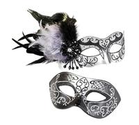 LIbgiubhy Mascarade pour femmes hommes fête bal de fin d'année/mariage/décorations murales costumes de Mardi Gras