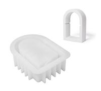 LIbgiubhy Moule en silicone de forme irrégulière pour bougeoir en résine époxy