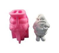 LIbgiubhy Moules en silicone en forme de Père Noël pour résine époxy artisanat plâtre décoration plâtre moules en silicone pour la décoration de la maison
