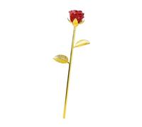 LIbgiubhy Ornement sculpté en forme de rose avec support doré fait à la main, bijoux faits à la main, décoration florale pour les amateurs de bijoux