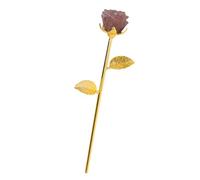 LIbgiubhy Ornement sculpté en forme de rose avec support doré fait à la main, bijoux faits à la main, décoration florale pour les amateurs de bijoux