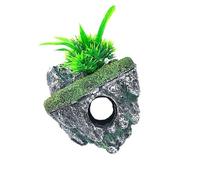LIbgiubhy Paysage Cachette Sainte Cavernes Décorations d'aquarium pour aquariums terrariums Cachettes de crevettes Ornements en pierre
