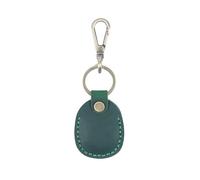 LIbgiubhy Porte-cartes élégant et robuste en cuir synthétique avec bouton encliquetable sécurisé pour les employés de bureau et les navetteurs, vert foncé