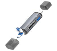 LIbgiubhy Ports de lecteur de carte USB 3.0-USB C prenant en charge les cartes pour l'accès aux fichiers