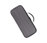 LIbgiubhy Protection portable pour clavier de jeu 75 % Étui rigide à 84 touches avec compartiment repose-poignet et 2 fermetures éclair lisses