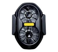 LIbgiubhy Radiateur de refroidissement pour smartphone avec double ventilateur, pince réglable, fonctionnement silencieux pour divertissement en déplacement