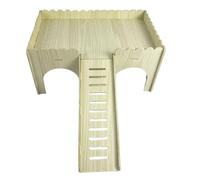 LIbgiubhy Rampe d'escalade en bois pour hamster syrien pour petits animaux - Jouet à mâcher pour SugarGlider