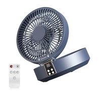 LIbgiubhy Refroidisseurs d'air de bureau USB à télécommande avec fonction minuterie, batterie 4000 mAh, rotation automatique à 120°, ventilateur réglable à 3 vitesses