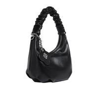 LIbgiubhy Sac à main pour femme en cuir synthétique avec fermeture éclair - Sac à bandoulière décontracté avec sangles amovibles, Noir