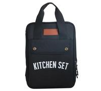 LIbgiubhy Sac pour ustensiles de cuisine, rangement des ustensiles de cuisine, sac à couverts, léger pour les petits objets, les voyages, le camping, les ustensiles de cuisine, baguettes, Noir