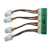 LIbgiubhy Simulateurs de vitesse de ventilateur de bureau carrés 4 en 1 12 V 4 broches Contrôle de haute précision pour le refroidissement d'ordinateur S21