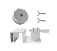 LIbgiubhy Support de gouttière satellite avec support, adaptateur de vis de tuyau, rotation à 360 °, kit de support satellite Ethernet