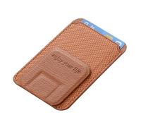 LIbgiubhy Support de téléphone - Porte-cartes - Porte-cartes - Avec couche interne - Magnétique pour un rangement efficace, marron