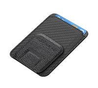 LIbgiubhy Support de téléphone - Porte-cartes - Porte-cartes - Avec couche interne - Magnétique pour un rangement efficace, Noir