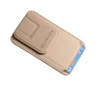 LIbgiubhy Support de téléphone - Porte-cartes - Porte-cartes - Avec couche interne - Magnétique pour un rangement efficace, Kaki abricot
