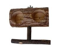 LIbgiubhy Tasses de nourriture à suspendre pour oiseaux - Durabilité - Perchoirs en bois - Station d'alimentation pour oiseaux - Accessoires d'intérieur pour cage à oiseaux