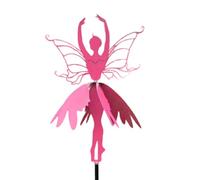 LIbgiubhy Toupies de jardin en forme de fée dansant au milieu des moulins à vent Statue de jardin Fée Ballerines Ornement en métal