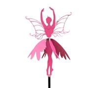 LIbgiubhy Toupies de jardin en forme de fée dansant au milieu des moulins à vent Statue de jardin Fée Ballerines Ornement en métal