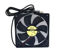LIbgiubhy Ventilateur PC USB5V 0 45A 12CM 12025 Modèle Ventilateur à Faible Bruit pour Boîtier Ordinateur Routeur Refroidisseur