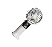 LIbgiubhy Ventilateur portable d'extérieur pliable - Petit refroidissement rechargeable - 5 vitesses de refroidissement - Faible bruit de chevet