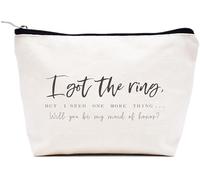 LIBIHUA Cadeaux de fiançailles - Cadeau de mariage pour femme - Cadeaux de fête prénuptiale pour elle - Cadeaux pour enterrement de vie de jeune fille - Trousse de maquillage - Pochette de voyage,