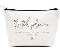 LIBIHUA Cadeaux de fiançailles - Cadeau de mariage pour femme - Cadeaux de fête prénuptiale pour elle - Cadeaux pour enterrement de vie de jeune fille - Trousse de maquillage - Pochette de voyage,