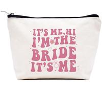 LIBIHUA Cadeaux de fiançailles - Cadeau de mariage pour femme - Cadeaux de fête prénuptiale pour elle - Cadeaux pour enterrement de vie de jeune fille - Trousse de maquillage - Pochette de voyage,