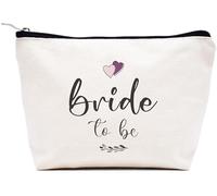 LIBIHUA Cadeaux de fiançailles - Cadeau de mariage pour femme - Cadeaux de fête prénuptiale pour elle - Cadeaux pour enterrement de vie de jeune fille - Trousse de maquillage - Pochette de voyage,