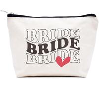 LIBIHUA Cadeaux de fiançailles - Cadeau de mariage pour femme - Cadeaux de fête prénuptiale pour elle - Cadeaux pour enterrement de vie de jeune fille - Trousse de maquillage - Pochette de voyage,