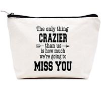 LIBIHUA Sac de coworeker de Retraite, Beige, 9.8 ″ W x 7″ H x 2.7″ Bottom, 547-the Only Thing Crazier Than Us