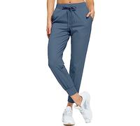 Libin Pantalon de Jogging pour Femme Athlétique Sweatpants Bleu Ardoise L