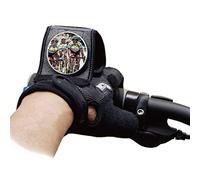 LIBINFAN Gants D'équitation en Plein Air Gants Demi-Doigts avec Gants en Miroir Rétroviseur Rétroviseur Respirant (Taille : L)