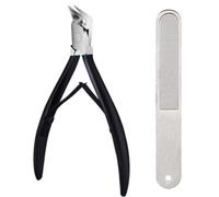 Libiyi Outfany Easyclip, Dotmalls Grishay Easyclip Easy Clip, Stainless Steel Long Handle Toenail Clippers, Straight Nail Clipper, Ingrown Toenail Clippers, Outfany EasyClip (Black)