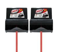 Libman Commercial 919 Lobby Lot de 2 pelles et balais (Couvercle Ouvert), 104,1 cm de Long, 30,5 cm de Large, Noir/Rouge