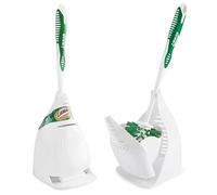 Libman Designer Bowl Brush and Caddy - 2 Pack - Toilet Brush and Holder Set, Non-Scratch, Bathroom Brush, Hygenic Caddy with Drying Slits