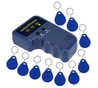 LIBO Handheld 125khz RFID Duplicator Key Copier Reader Writer ID Card Cloner Programmer + 10pcs Writable EM4305/T5577 Key Cards Keyfobs