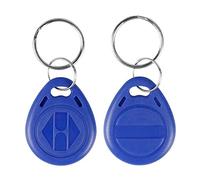 LIBO Inscriptible RFID Porte-clés 125KHz T5577 NFC Jeton proximité ID Contrôle d'accès Keyfobs Tags Carte Couleur Bleue Programmable (10 pièces)